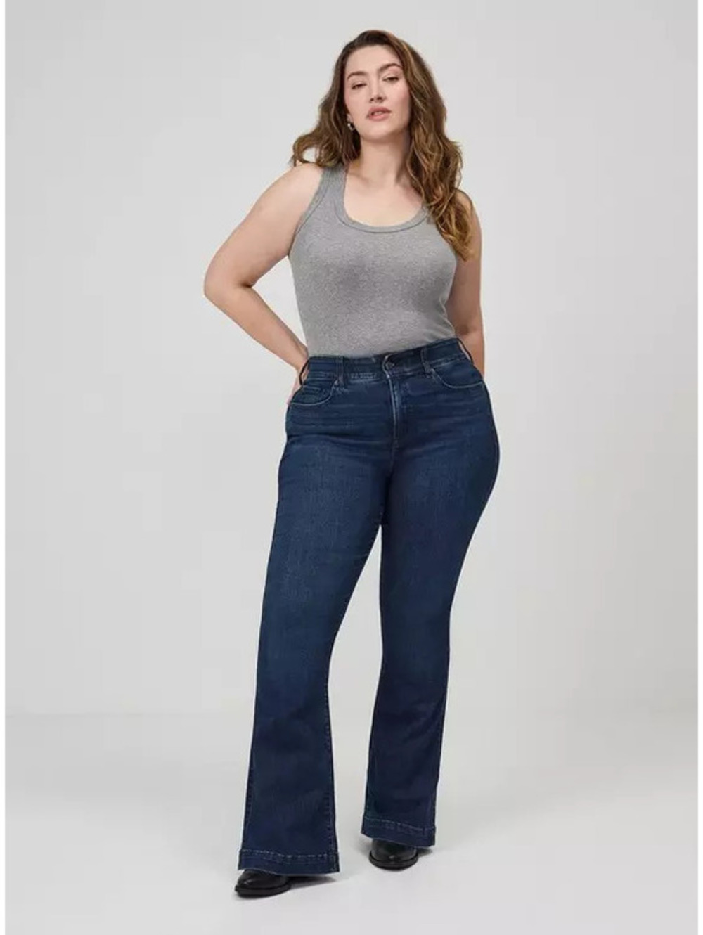 NWT Torrid Bombshell Flare Super Soft High Rise Jeans 20 Regular Dark Moon 20R